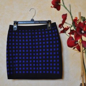 NWT Retro Mod Pattern Bodycon Sweater Skirt